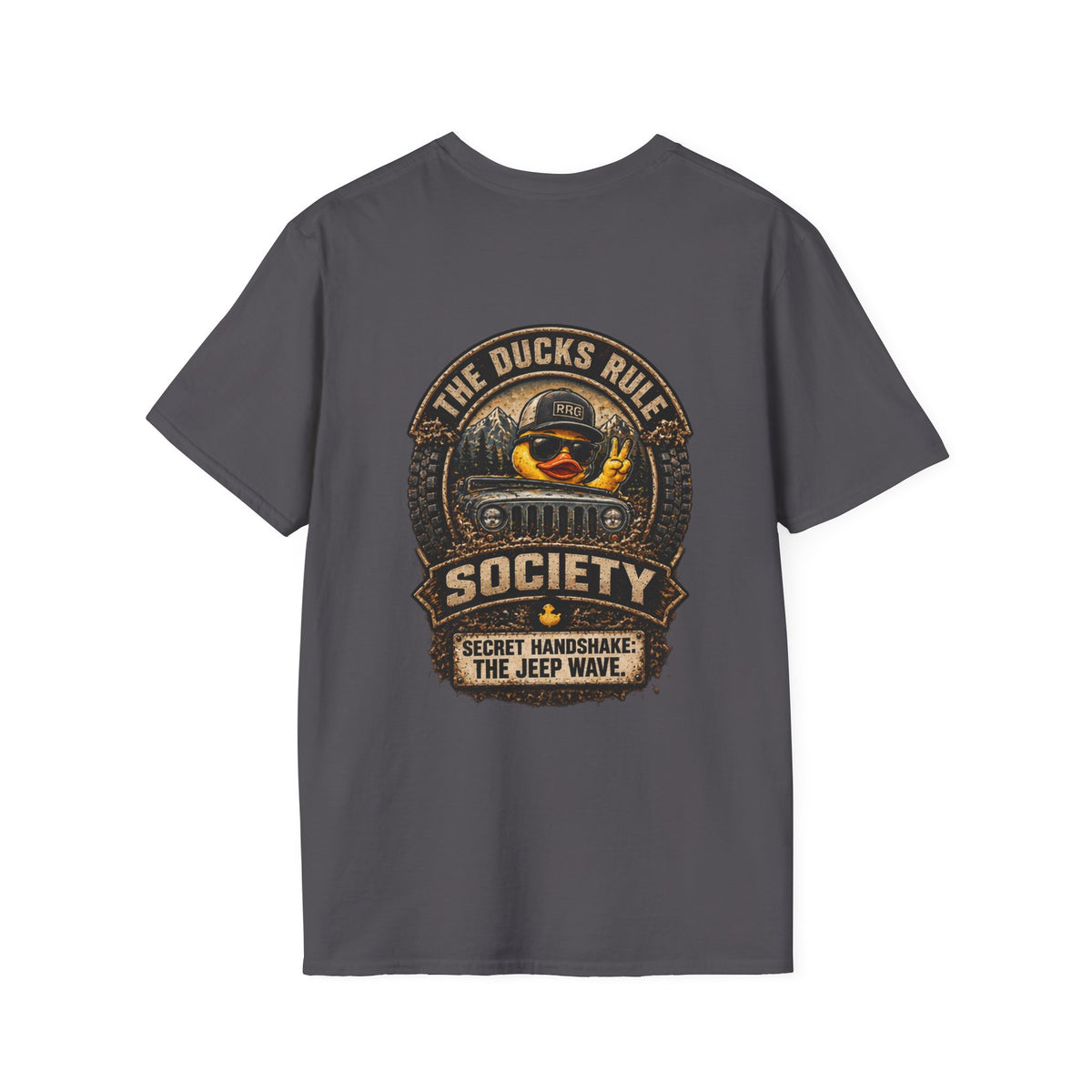 The Ducks Rule Society — Secret Handshake: The Jeep Wave — Handshake Verified T-shirt