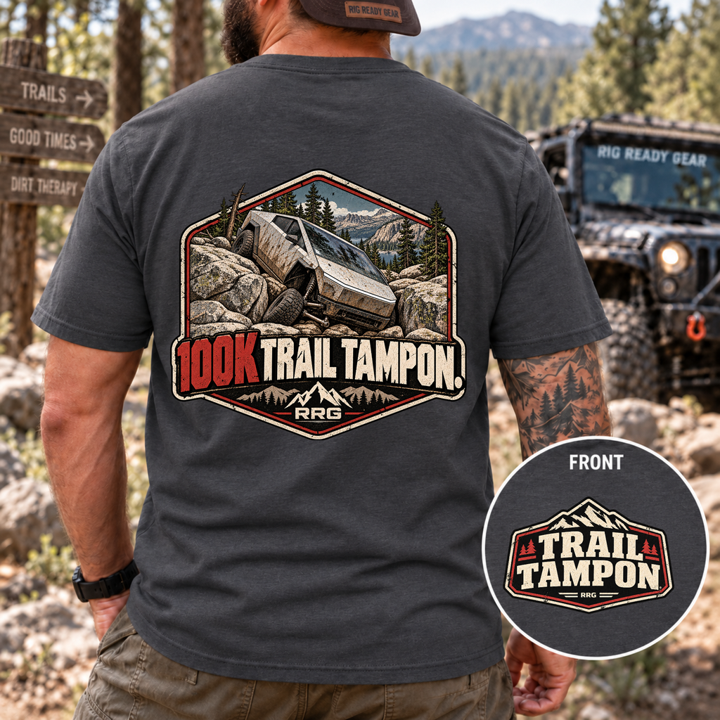 100K Trail Tampon — Vintage Badge T-shirt