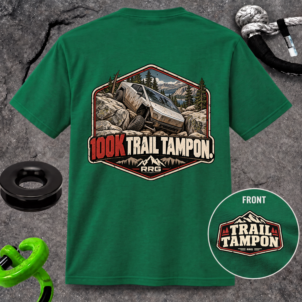 100K Trail Tampon — Vintage Badge T-shirt