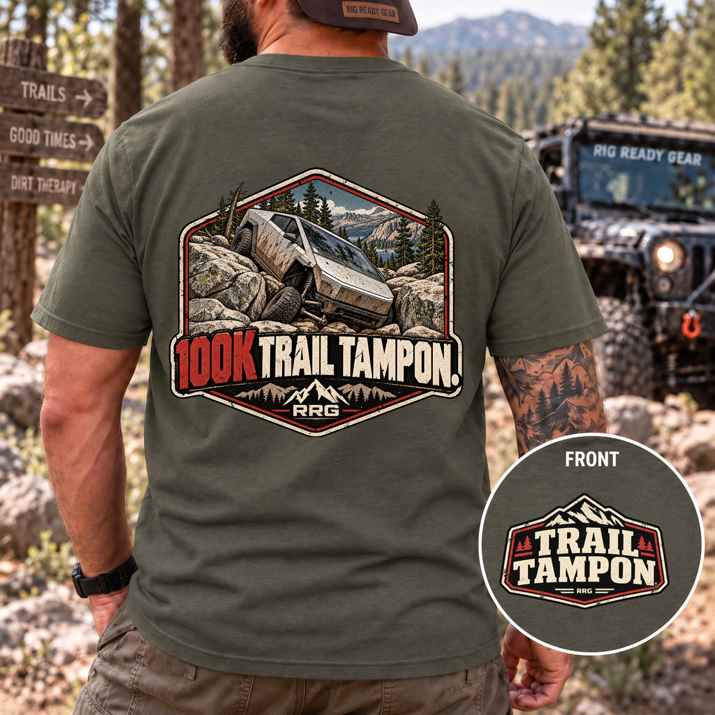 100K Trail Tampon — Vintage Badge T-shirt