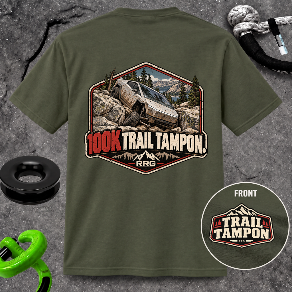 100K Trail Tampon — Vintage Badge T-shirt