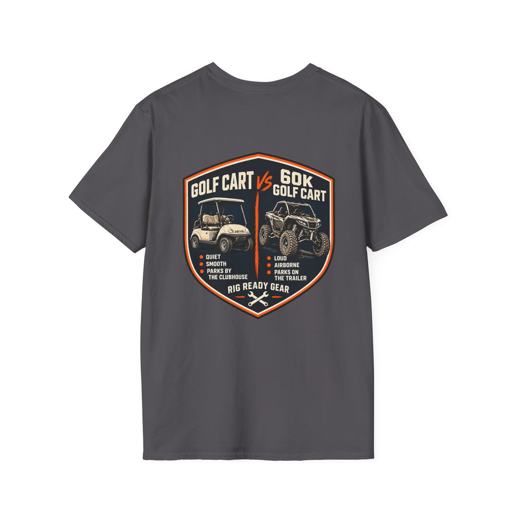 Golf Cart vs. 60K Golf Cart T-shirt
