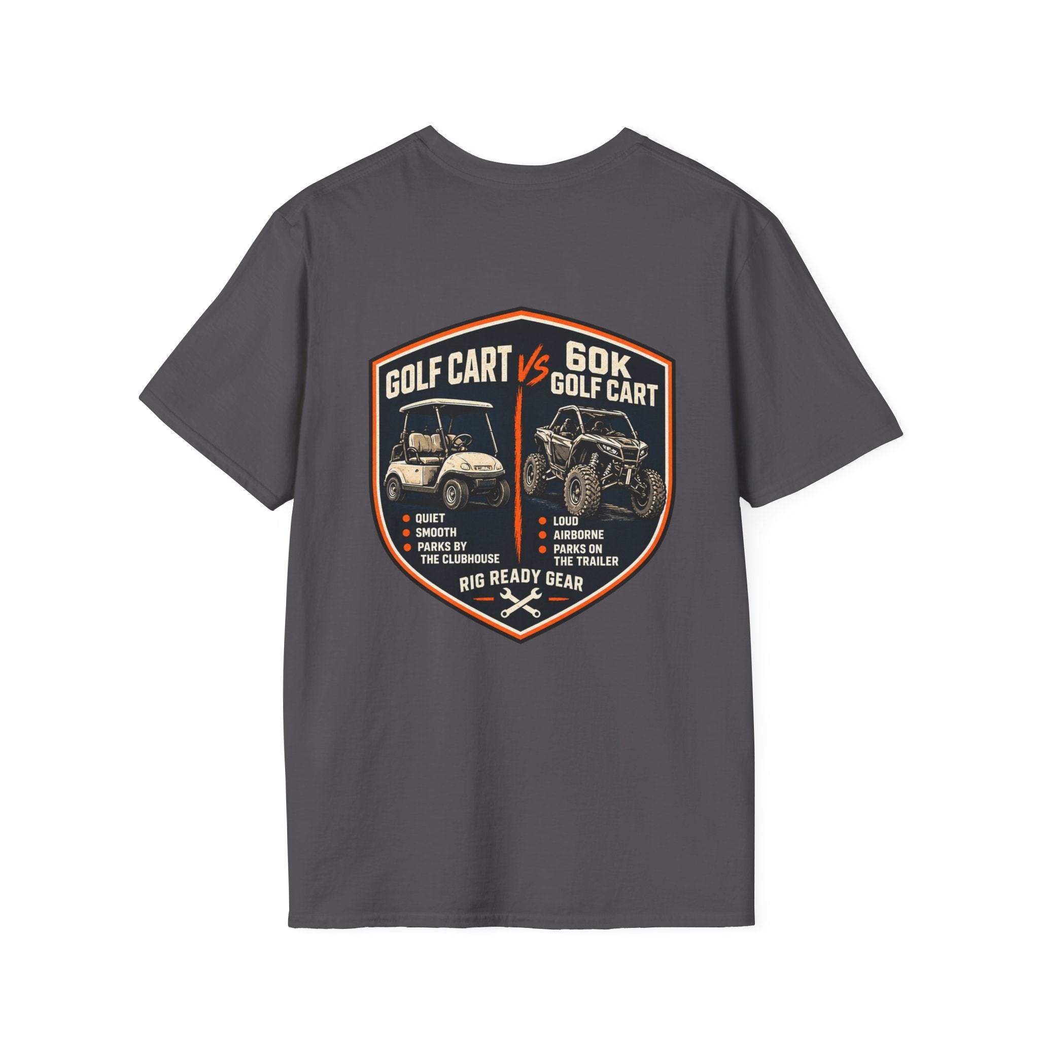 Golf Cart vs. 60K Golf Cart T-shirt