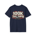 100K Trail Tampon — Industrial Warning Plate T-shirt