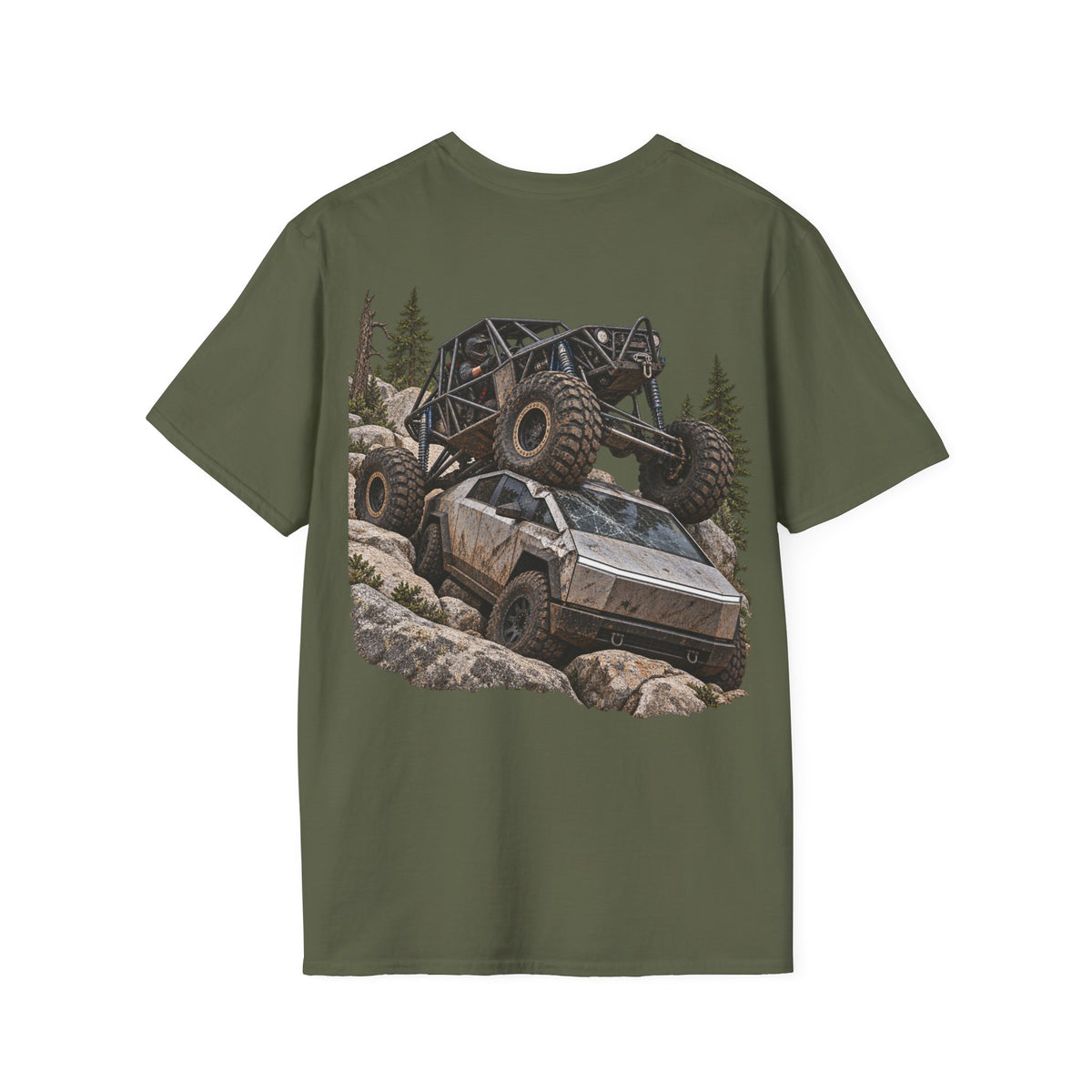 Cybertruck Crush — Rock Crawler T-Shirt