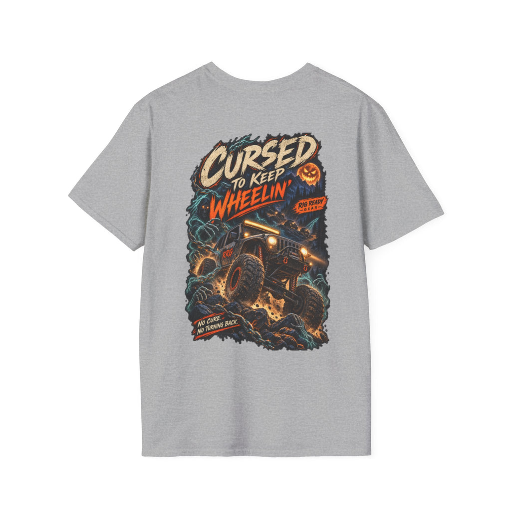 Cursed to Keep Wheelin’ Zombies T-shirt