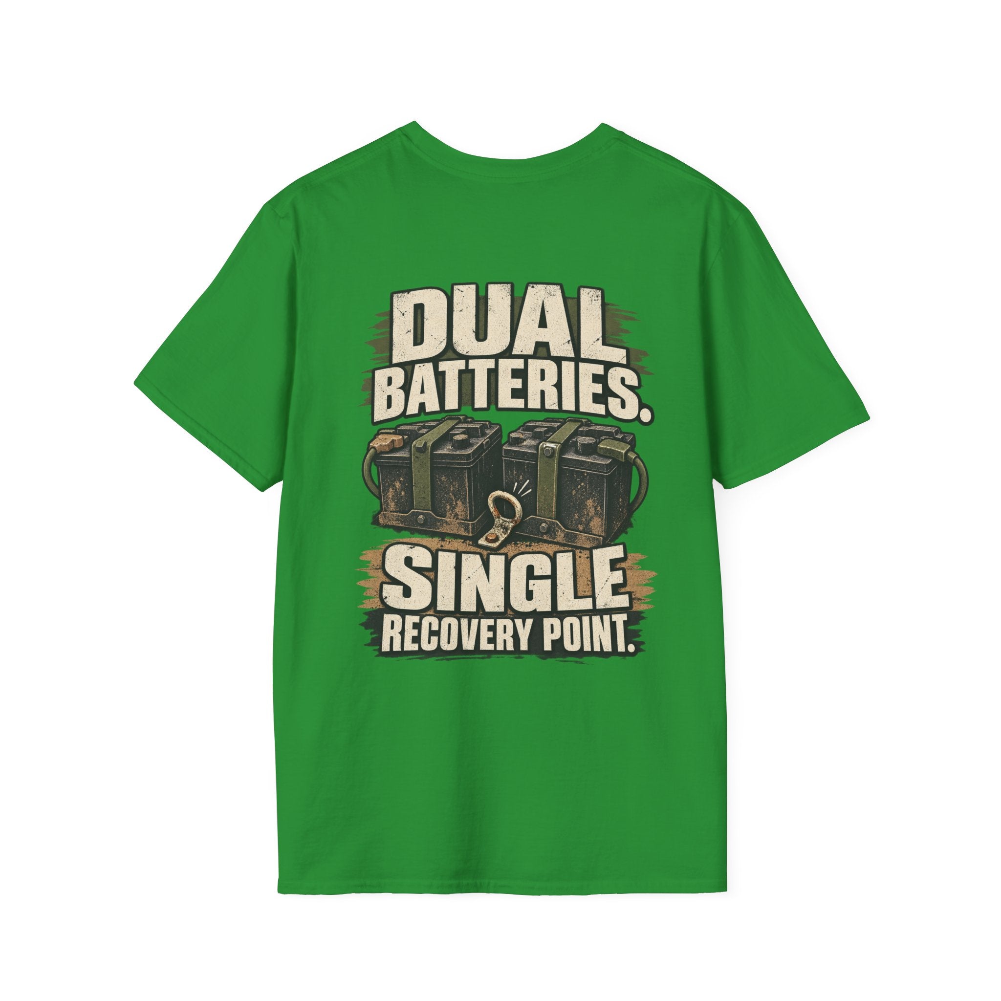 Dual Batteries. Single Recovery Point. T-shirt