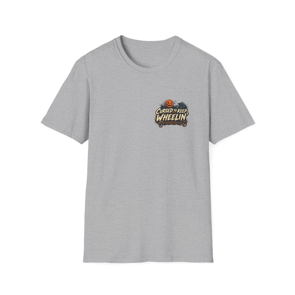 Cursed to Keep Wheelin’ Zombies T-shirt