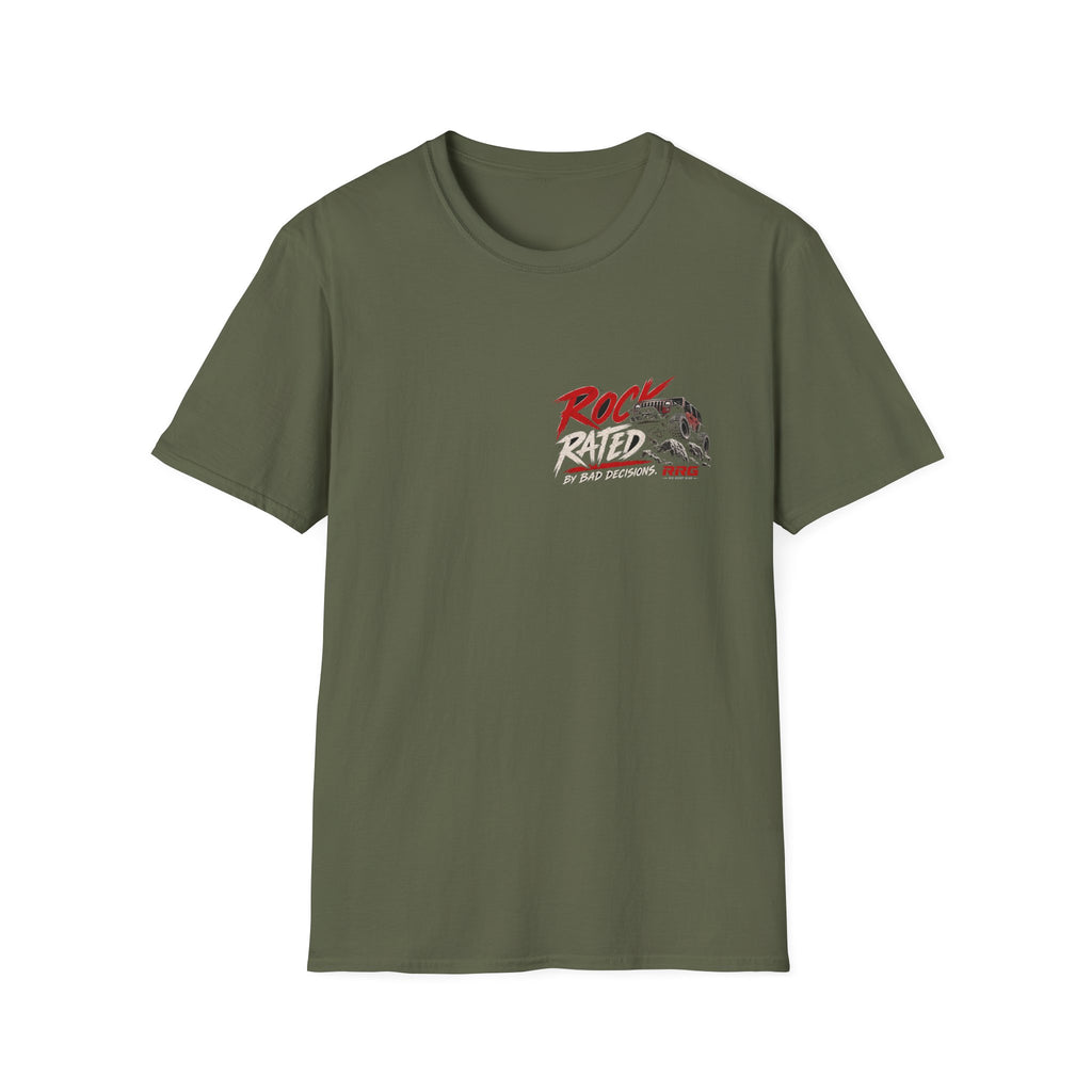 ROCK RATED BY BAD DECISIONS T-shirt