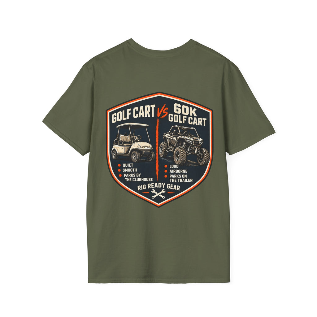 Golf Cart vs. 60K Golf Cart T-shirt