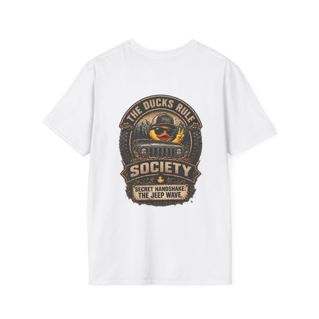 The Ducks Rule Society — Secret Handshake: The Jeep Wave — Handshake Verified T-shirt
