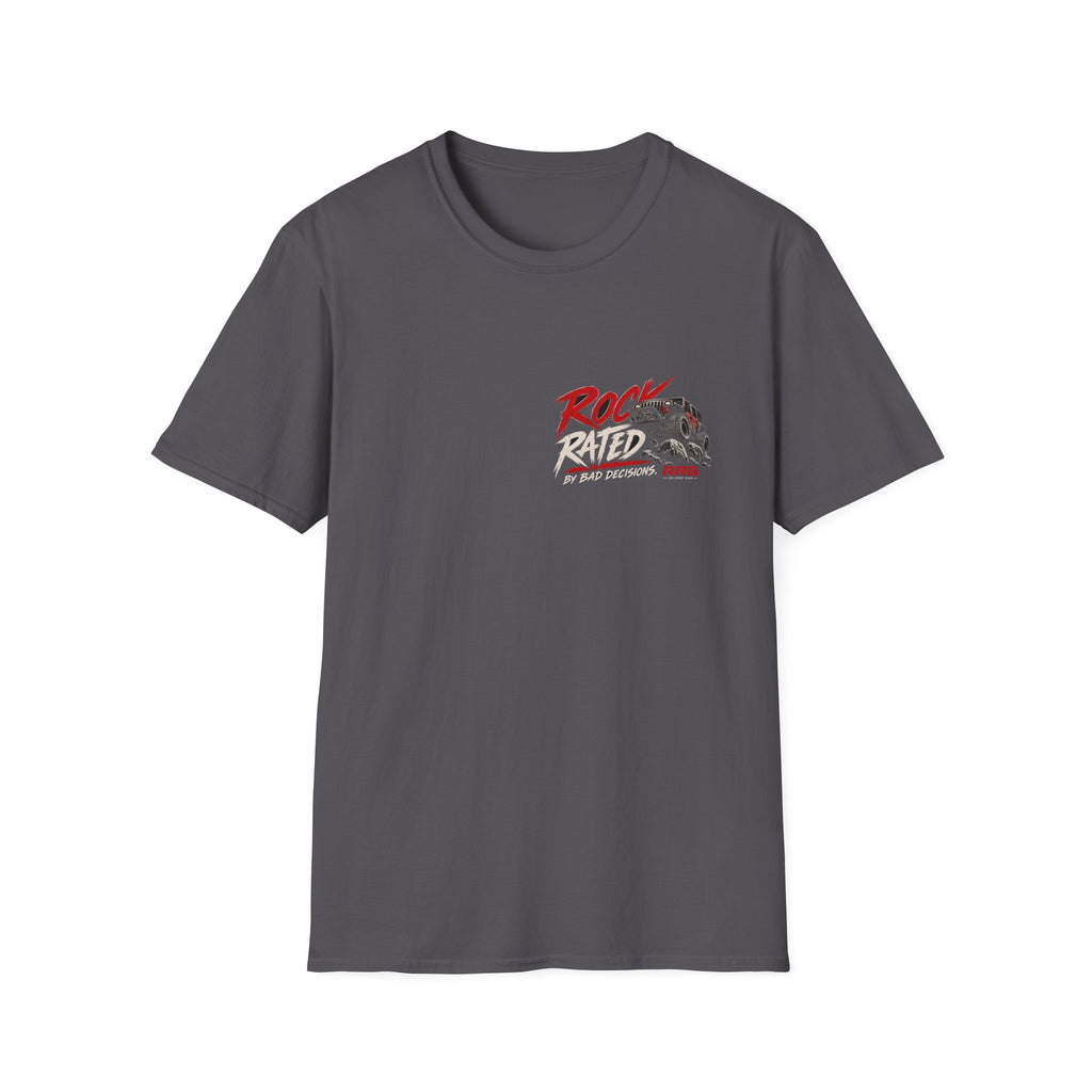 ROCK RATED BY BAD DECISIONS T-shirt