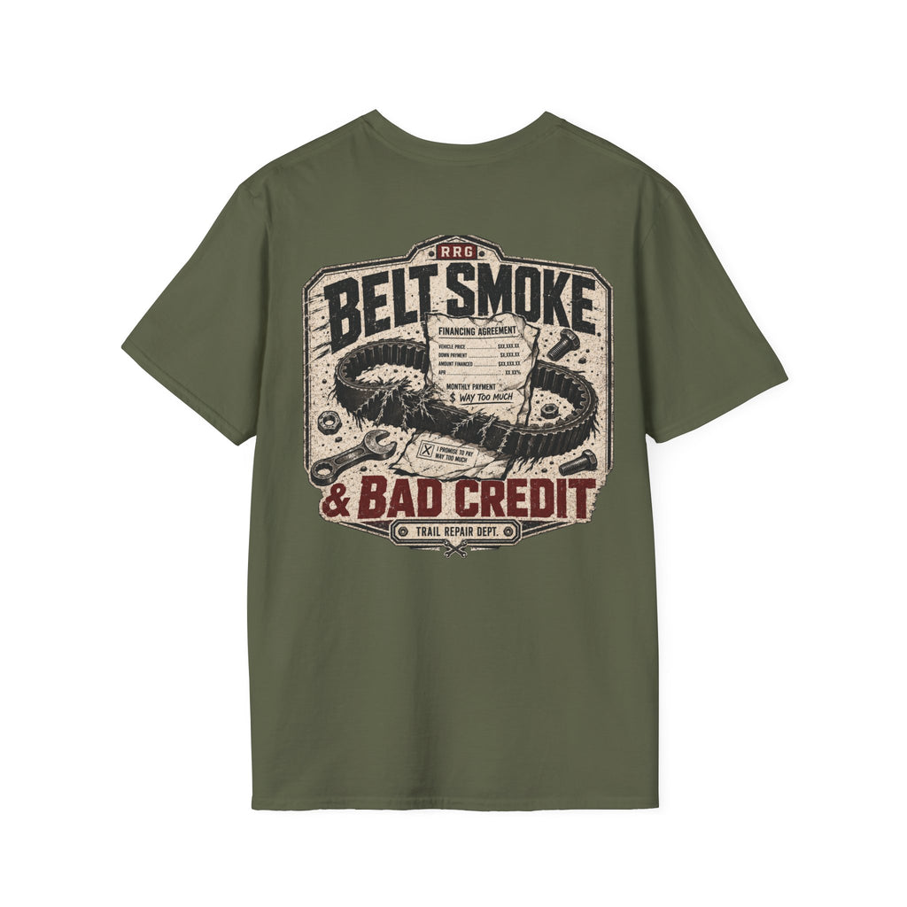 Belt Smoke & Bad Credit t-shirt