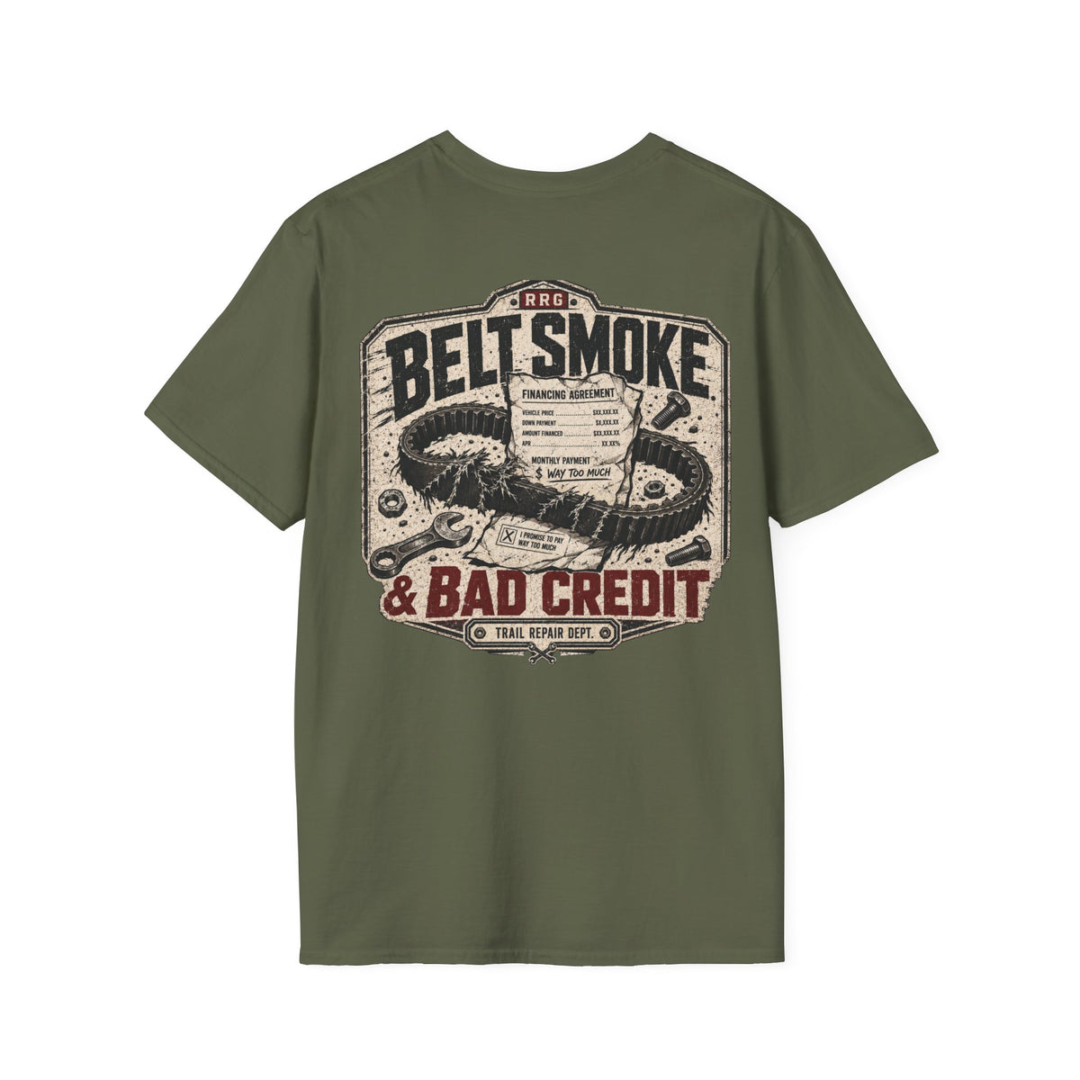 Belt Smoke & Bad Credit t-shirt