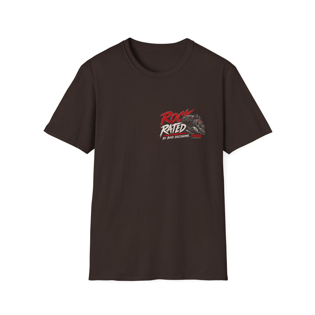 ROCK RATED BY BAD DECISIONS T-shirt