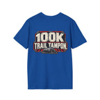 100K Trail Tampon — Industrial Warning Plate T-shirt