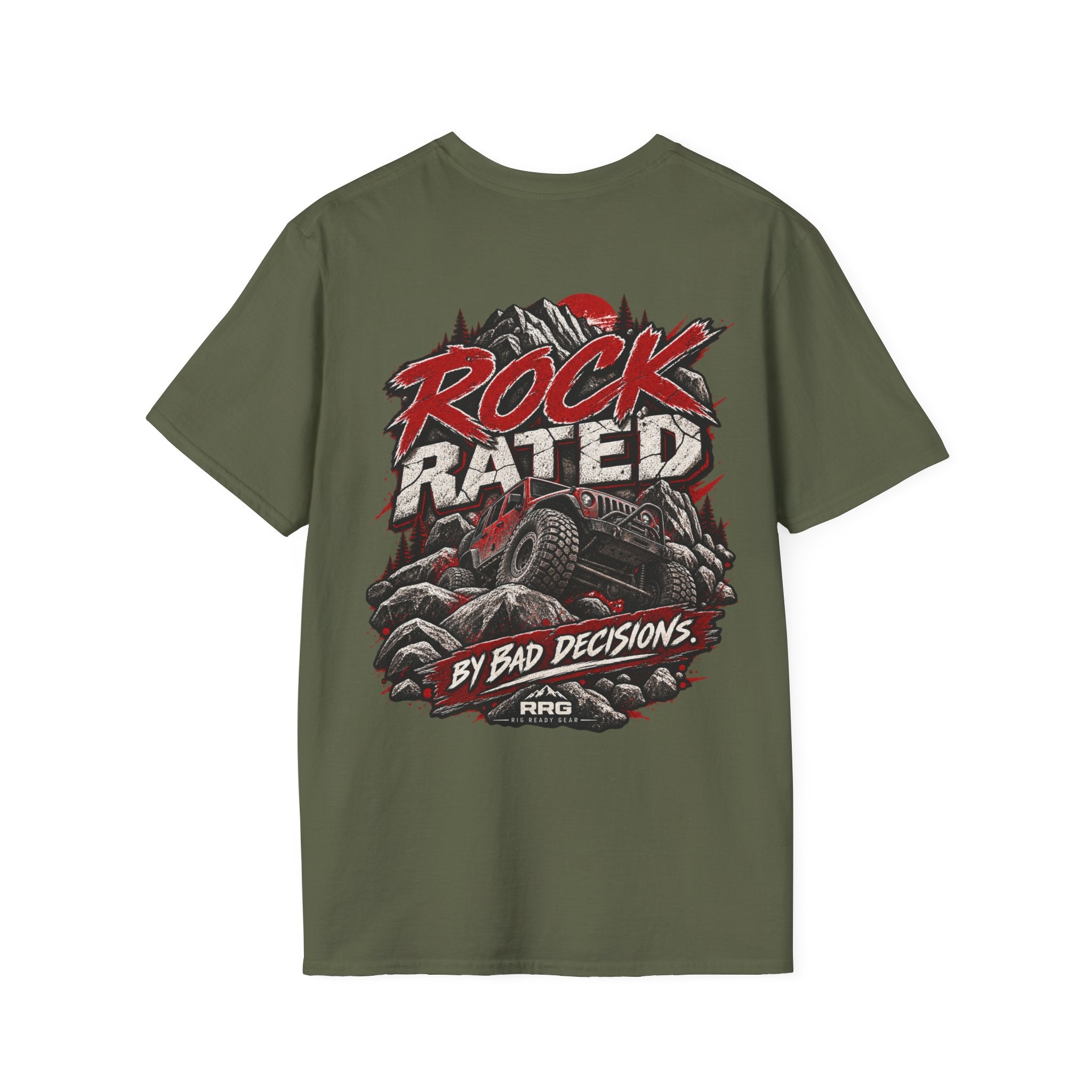 ROCK RATED BY BAD DECISIONS T-shirt