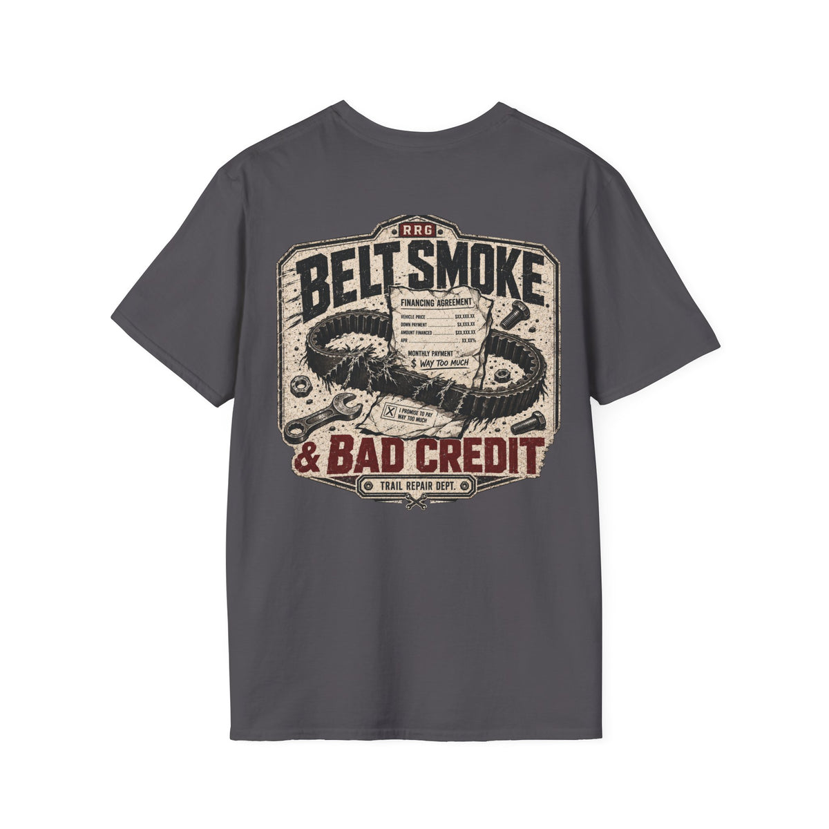 Belt Smoke & Bad Credit t-shirt