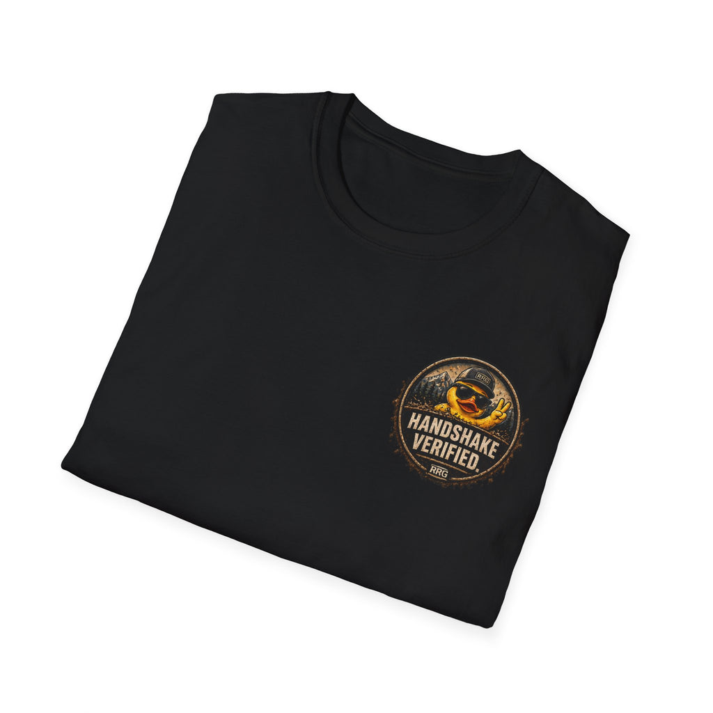 The Ducks Rule Society — Secret Handshake: The Jeep Wave — Handshake Verified T-shirt