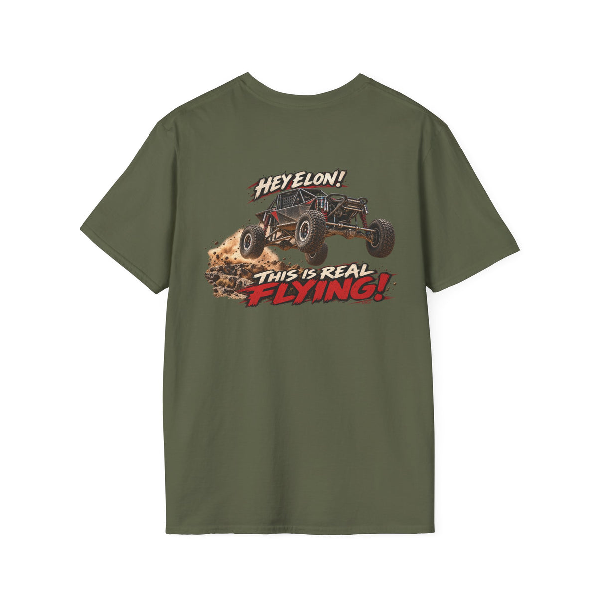 Hey Elon! This Is Real Flying! — Off-Road Racing T-Shirt