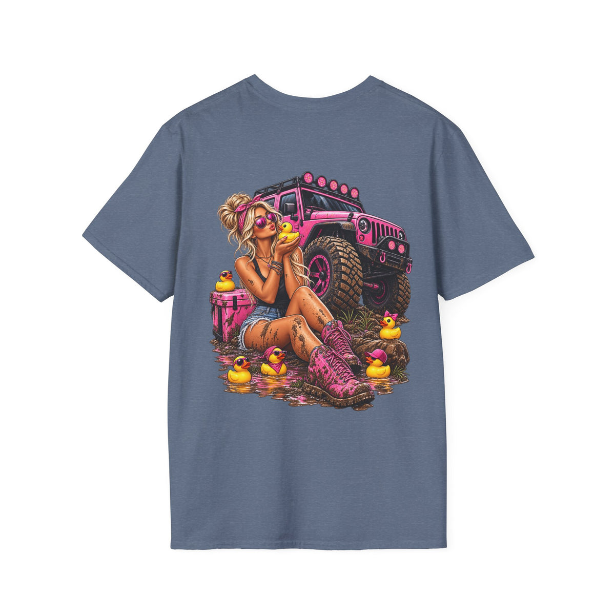 Mud, Ducks & Pink 4x4 T-shirt