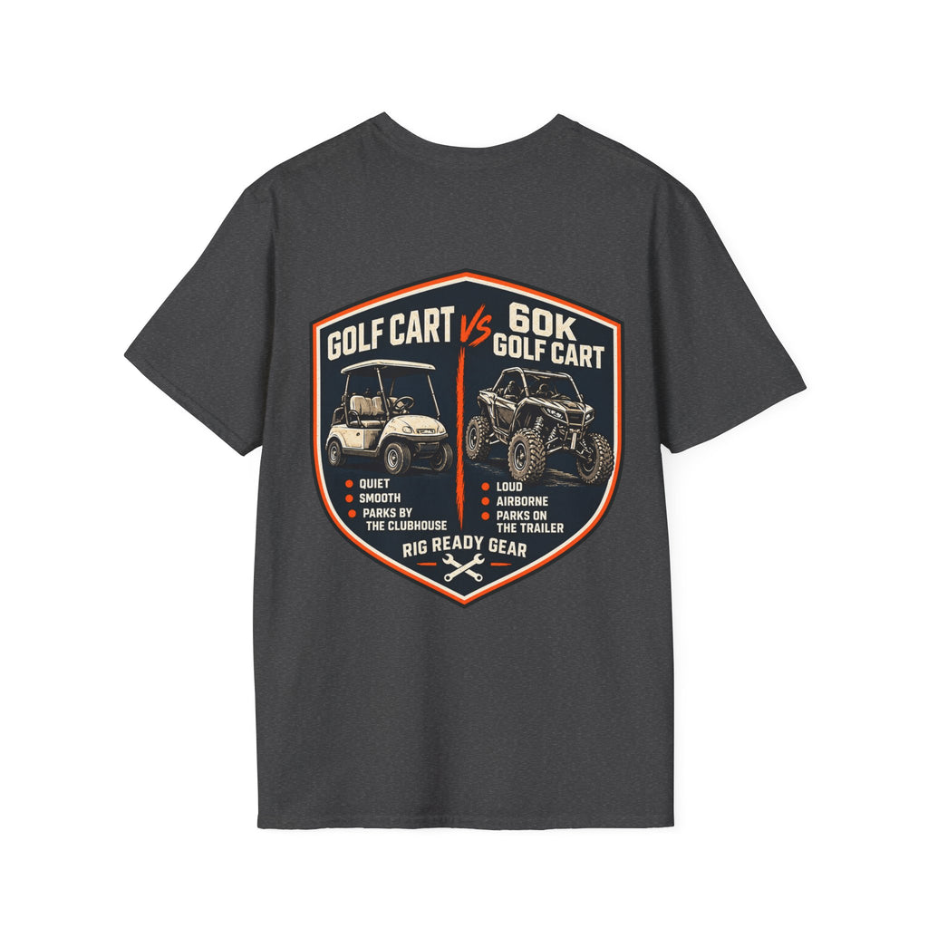 Golf Cart vs. 60K Golf Cart T-shirt