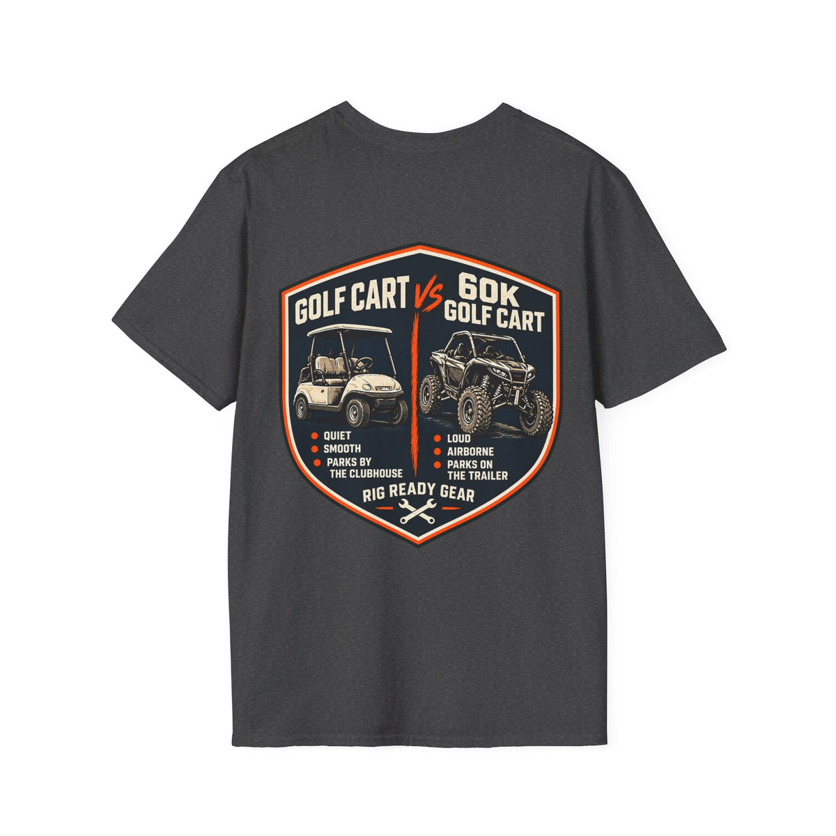 Golf Cart vs. 60K Golf Cart T-shirt