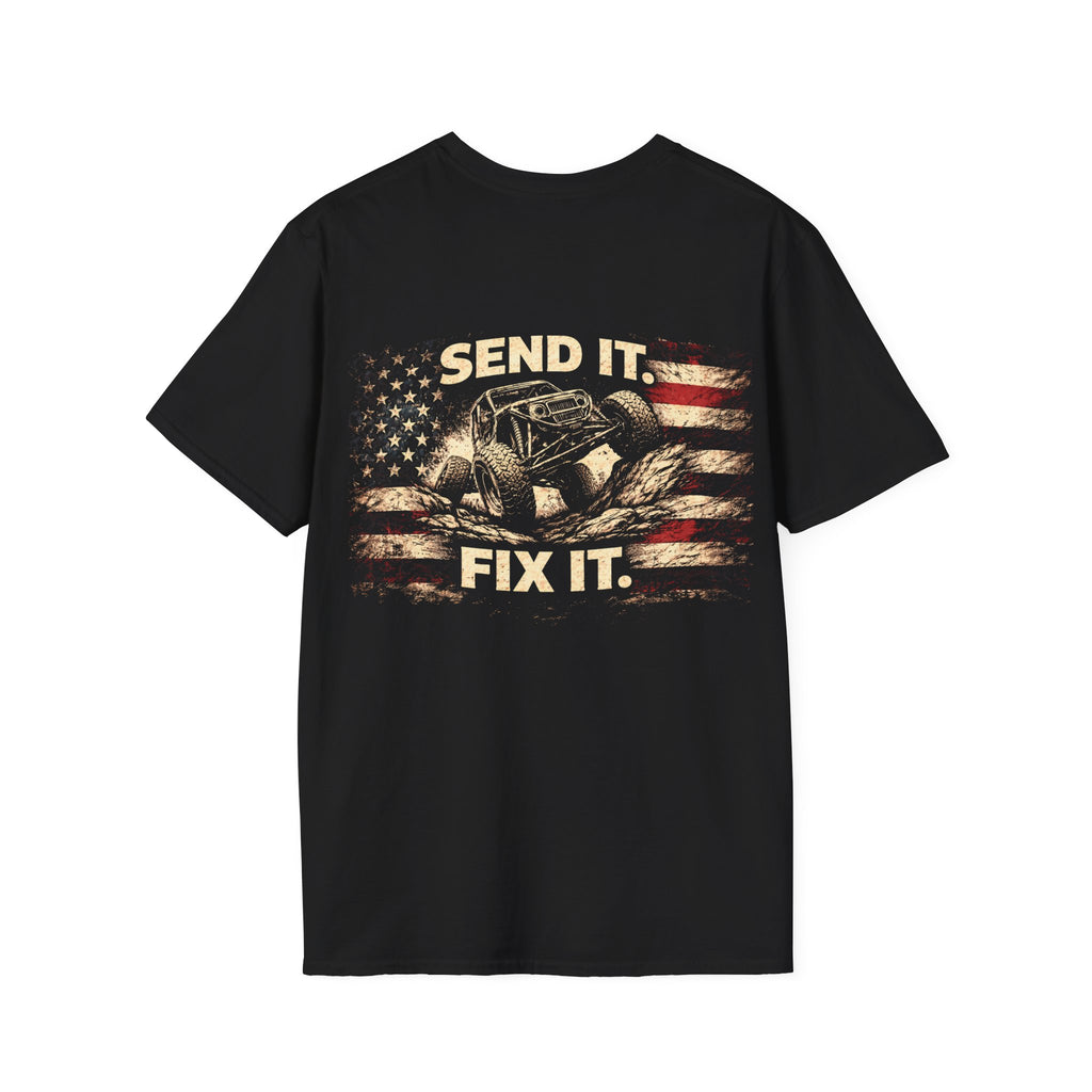Send It Fix It Patriotic T-Shirt | Rig Ready Gear