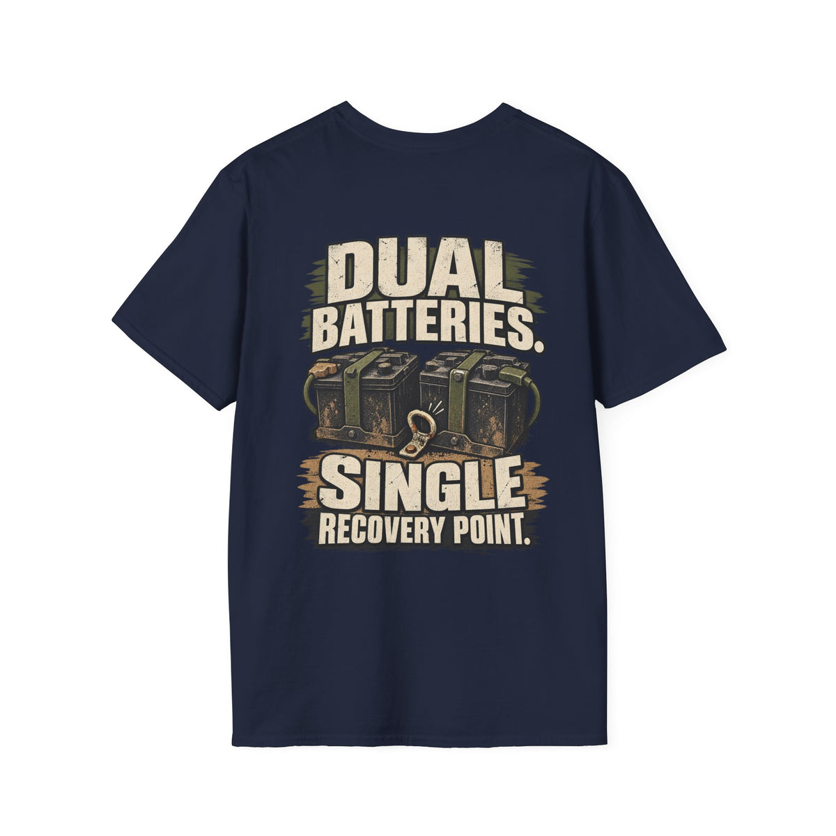 Dual Batteries. Single Recovery Point. T-shirt