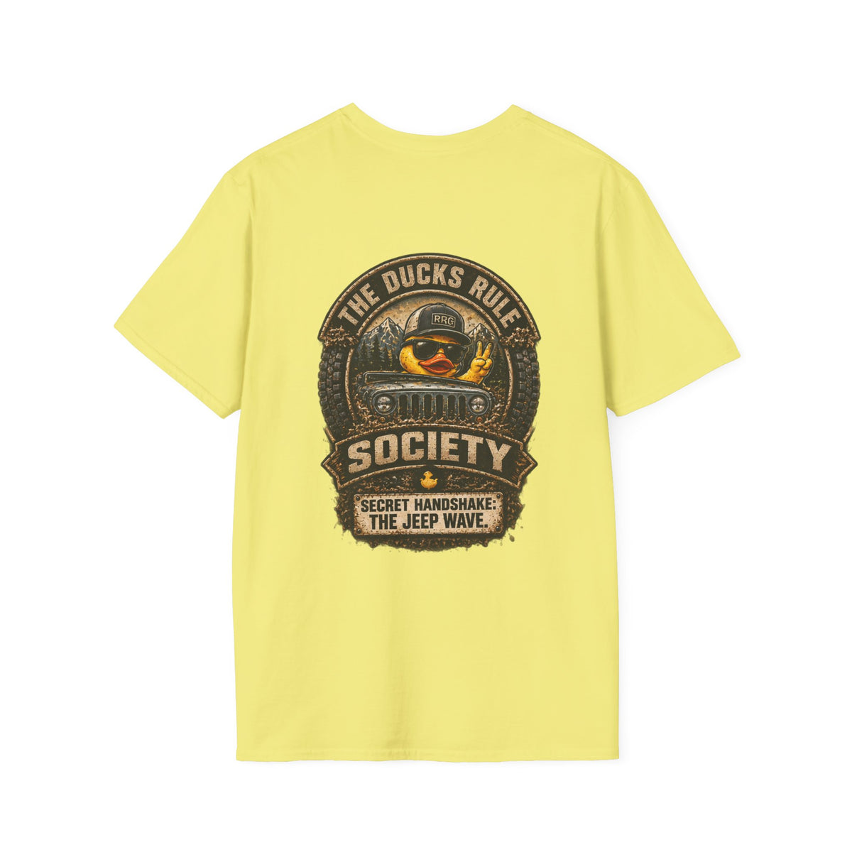 The Ducks Rule Society — Secret Handshake: The Jeep Wave — Handshake Verified T-shirt