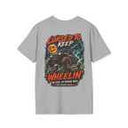 Cursed to Keep Wheelin Ghost’  T-shirt