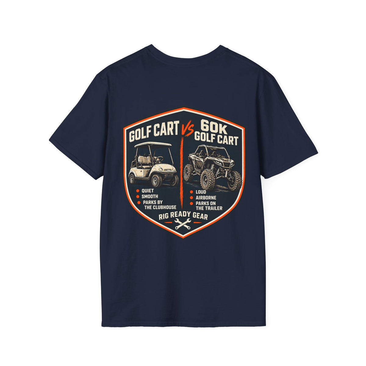 Golf Cart vs. 60K Golf Cart T-shirt