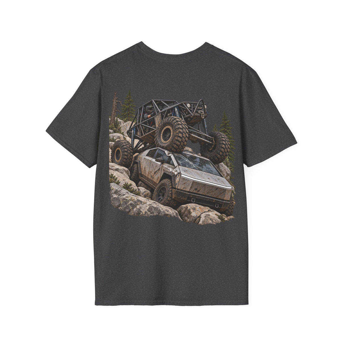 Cybertruck Crush — Rock Crawler T-Shirt