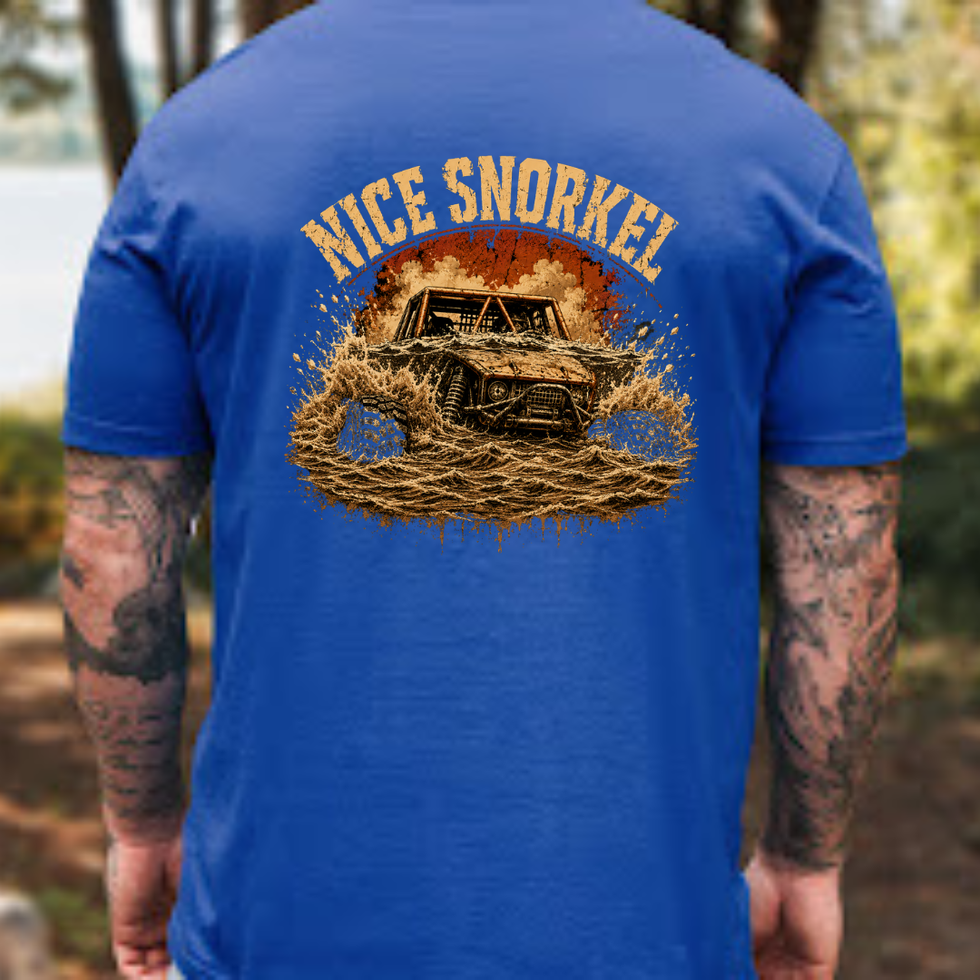 Nice Snorkel T-Shirt — Retro Off-Road Water Crossing Tee
