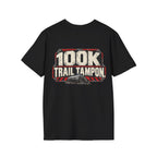 100K Trail Tampon — Industrial Warning Plate T-shirt
