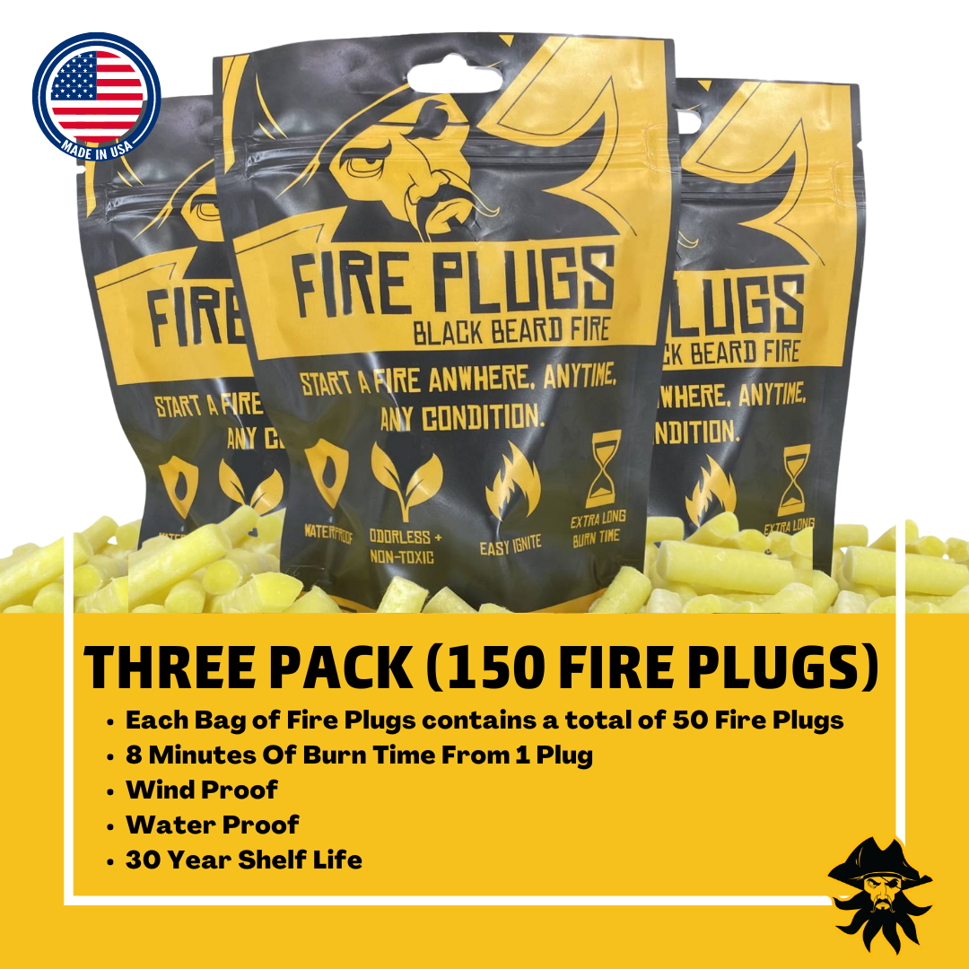 Black Beard Fire Plugs Tinder | Rig Ready Gear