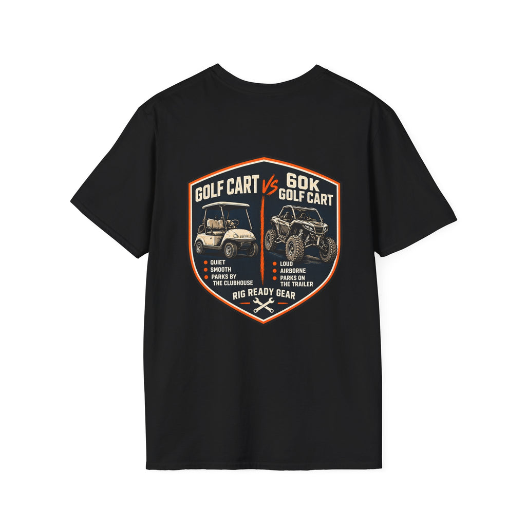 Golf Cart vs. 60K Golf Cart T-shirt