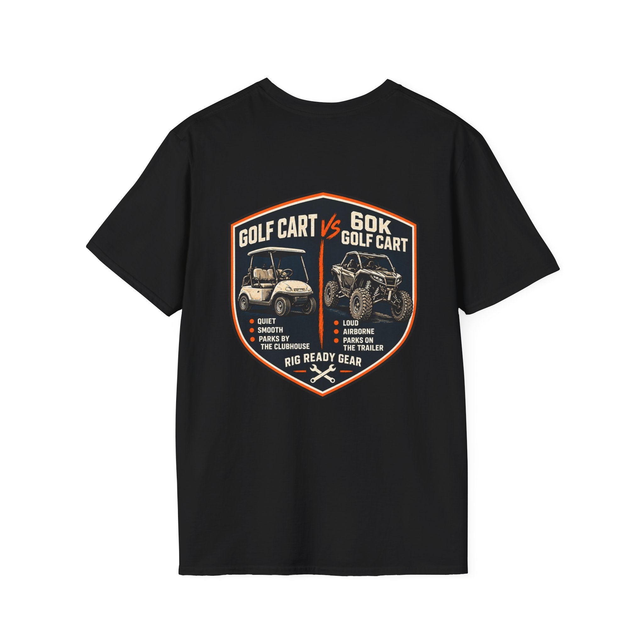 Golf Cart vs. 60K Golf Cart T-shirt