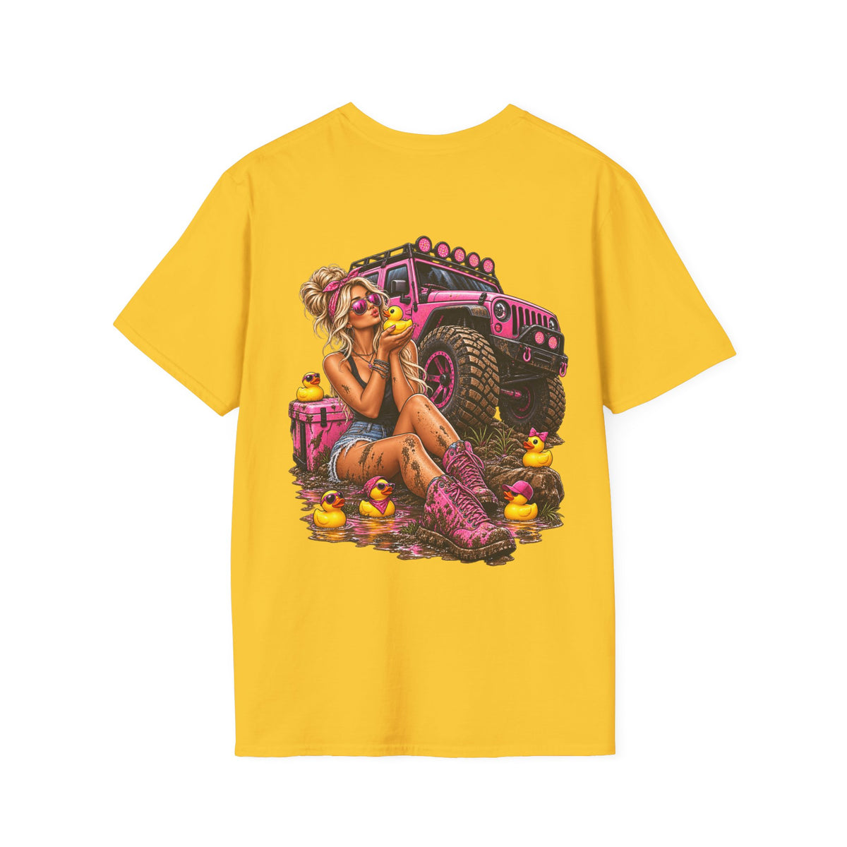 Mud, Ducks & Pink 4x4 T-shirt