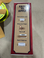 Box with instructions on how to apply MWraps, on a beige background