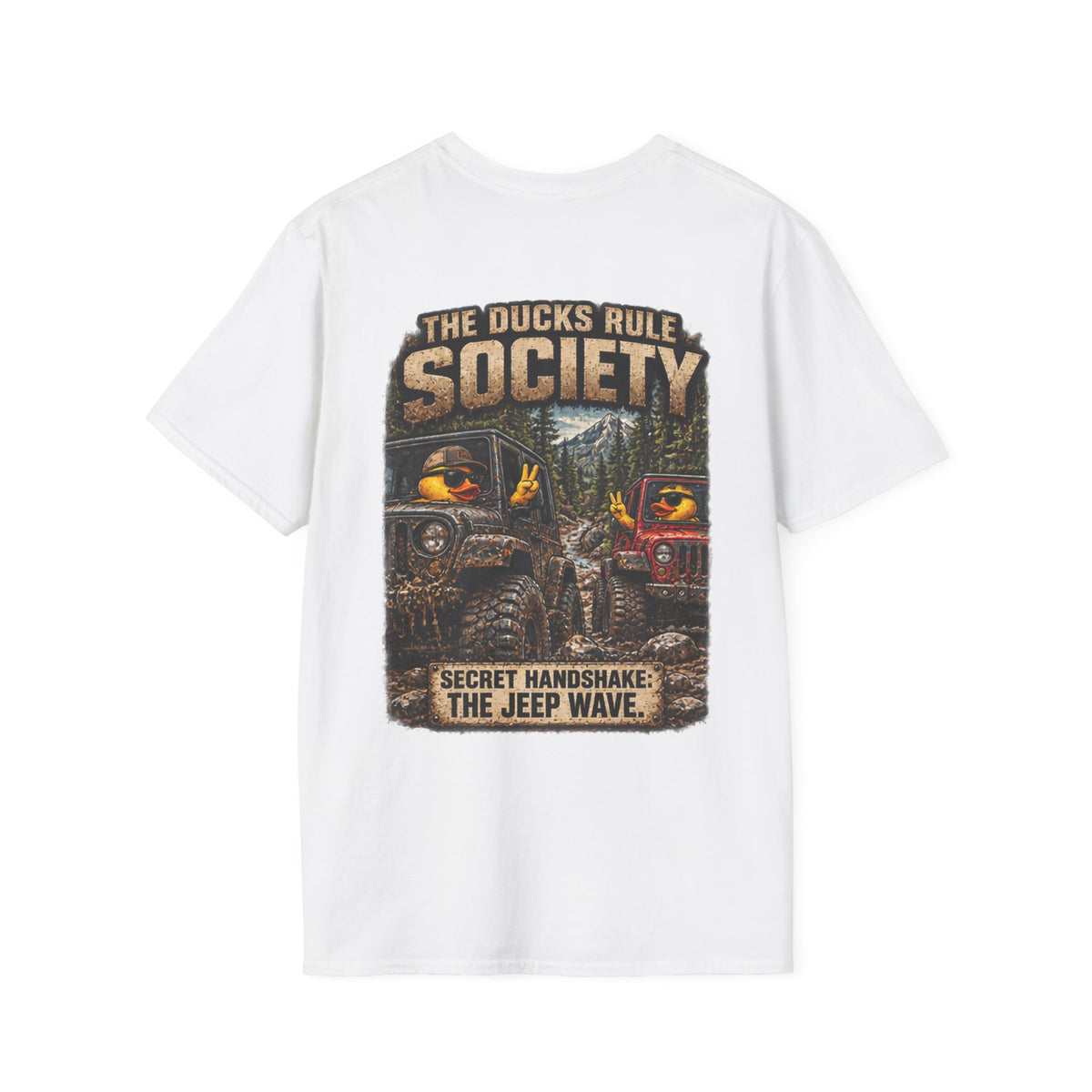 The Ducks Rule Society — Secret Handshake: The Jeep Wave T-shirt