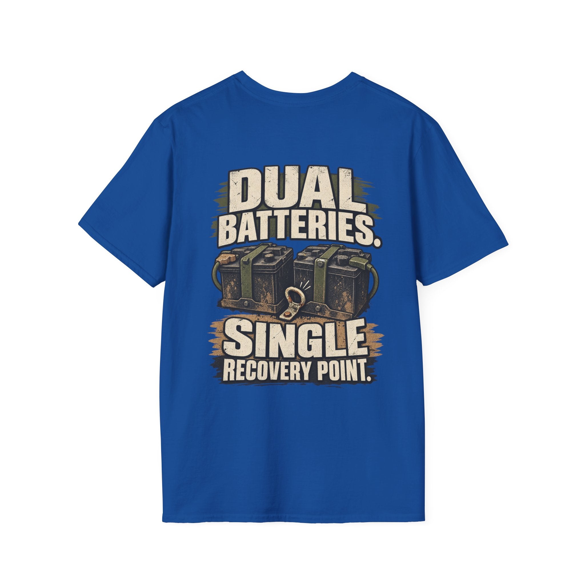 Dual Batteries. Single Recovery Point. T-shirt