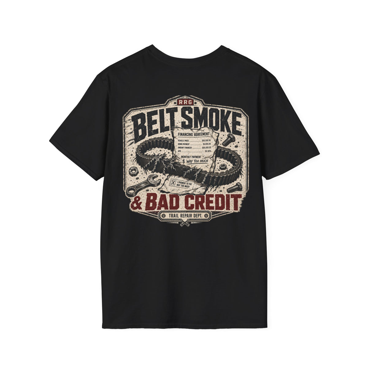 Belt Smoke & Bad Credit t-shirt