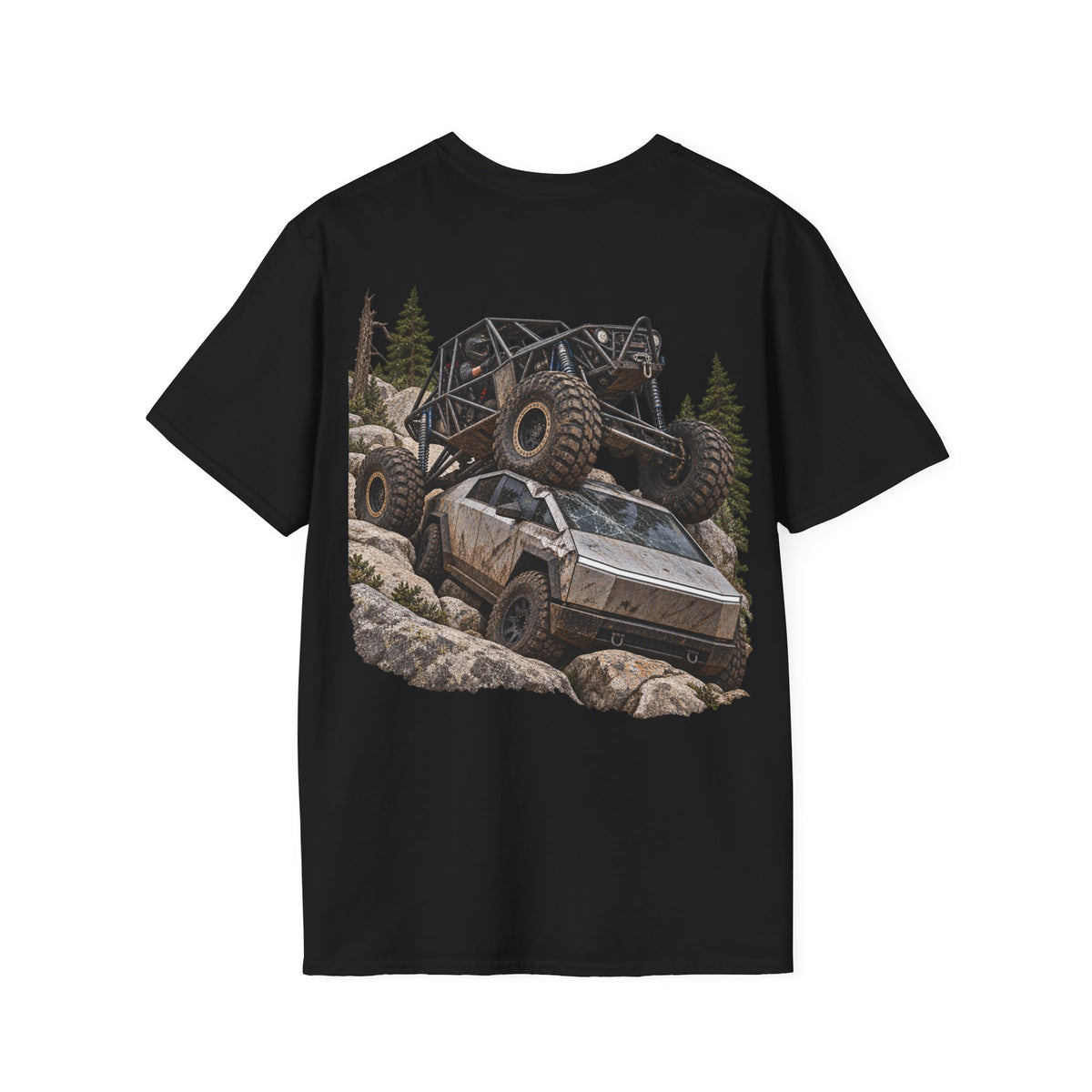 Cybertruck Crush — Rock Crawler T-Shirt