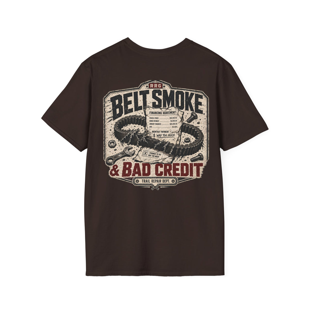 Belt Smoke & Bad Credit t-shirt