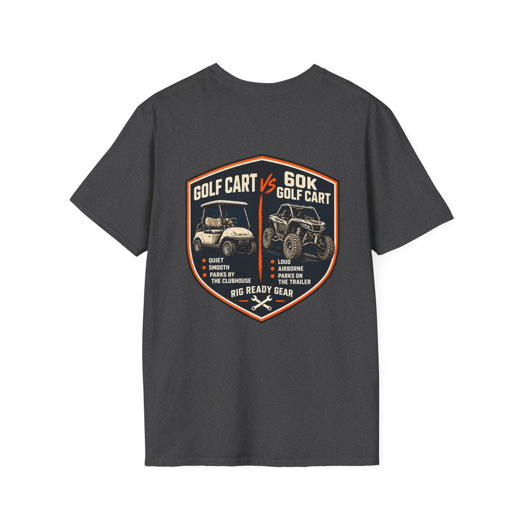 Golf Cart vs. 60K Golf Cart T-shirt