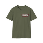100K Trail Tampon — Industrial Warning Plate T-shirt