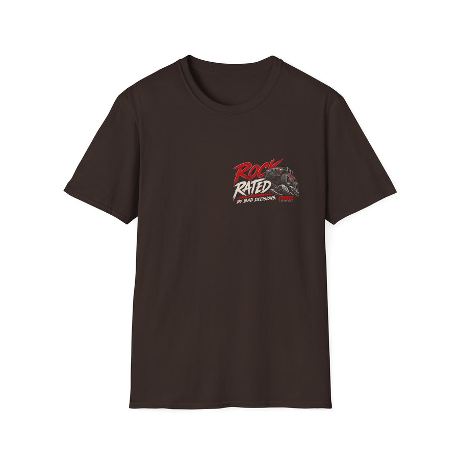 ROCK RATED BY BAD DECISIONS T-shirt