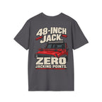 48-Inch Jack. Zero Jacking Points. T-shirt
