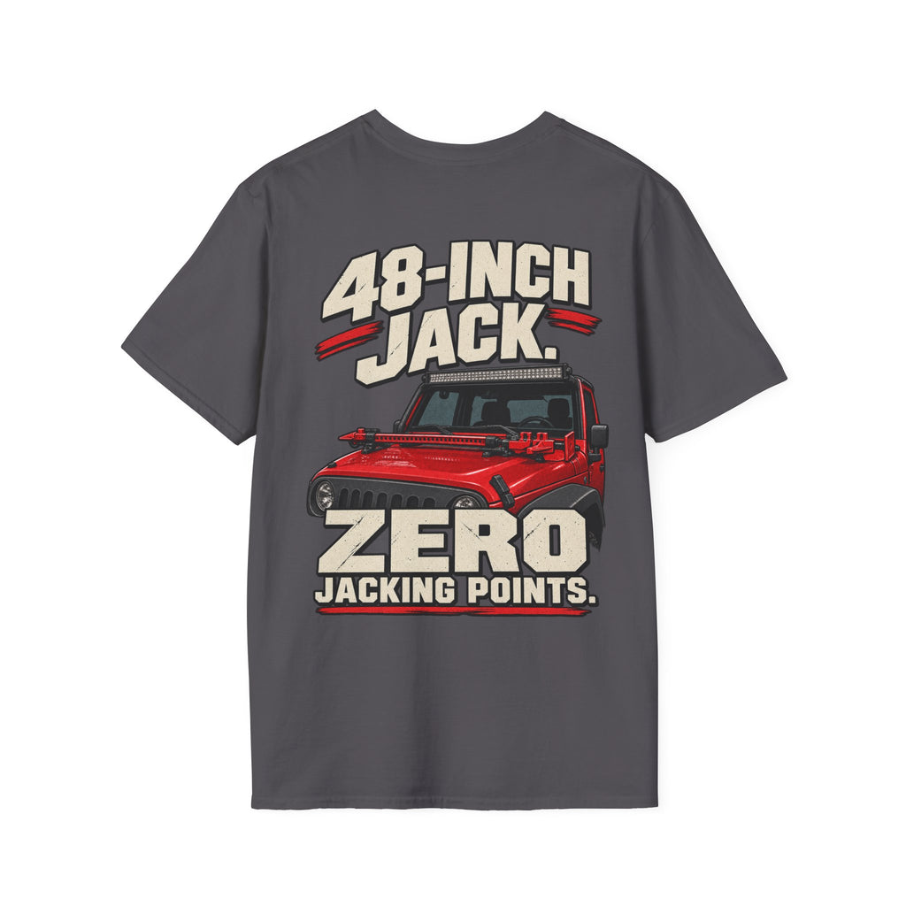 48-Inch Jack. Zero Jacking Points. T-shirt